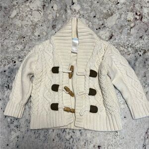 Janie and Jack Sweater 12-18 Girls Cardigan with wooden buttons